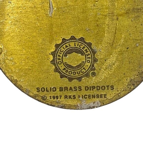 Vintage H-D OF DALLAS TEXAS HARLEY DAVIDSON DEALER DEALERSHIP OIL DIP DOT Biker - Picture 3 of 4